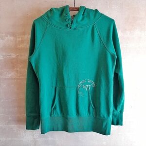 289a. teal green American Eagle Outfitters hoodie sweatshirt, S